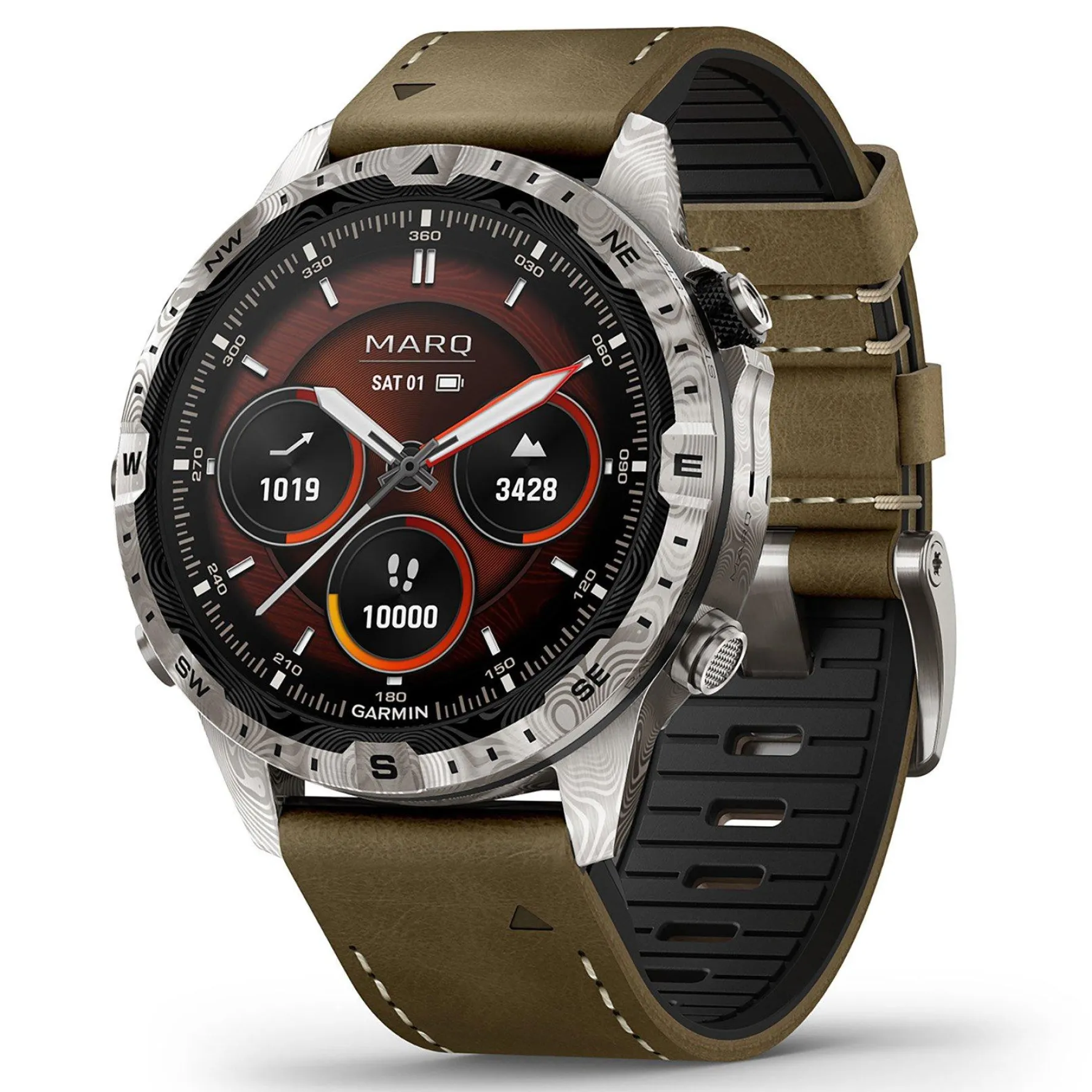 Garmin MARQ Adventurer (Gen 2) Damascus Steel Edition 46mm Smartwatch
