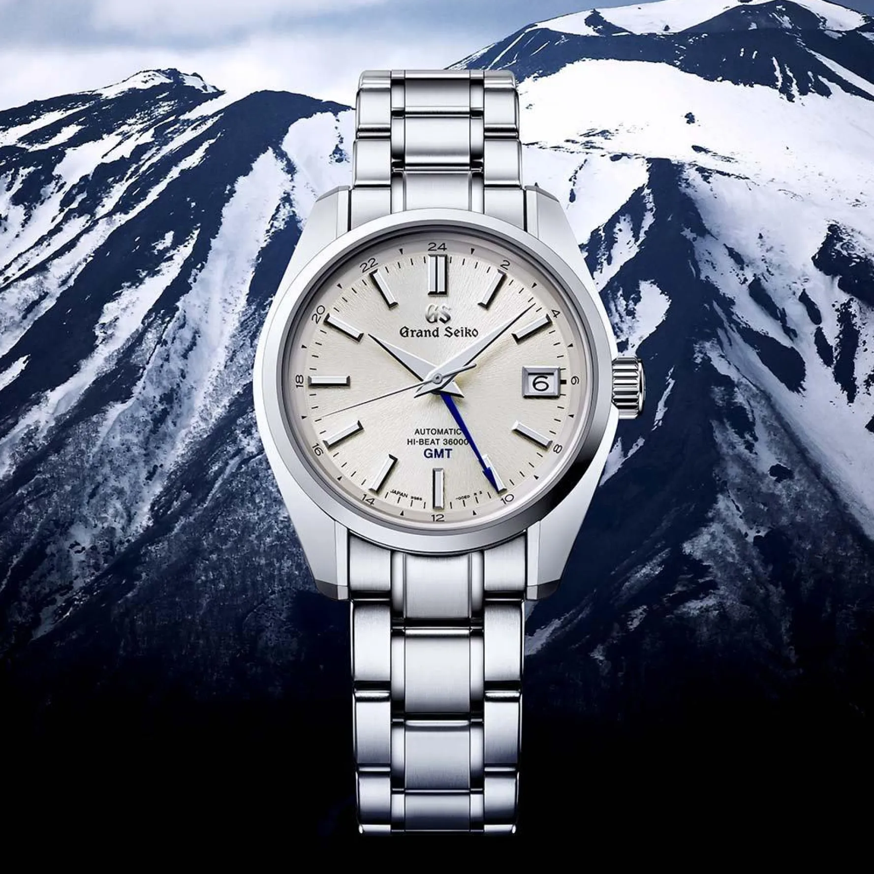 Grand Seiko Heritage 'Snowfall Mount Iwate' 40mm GMT Automatic Men’s Watch