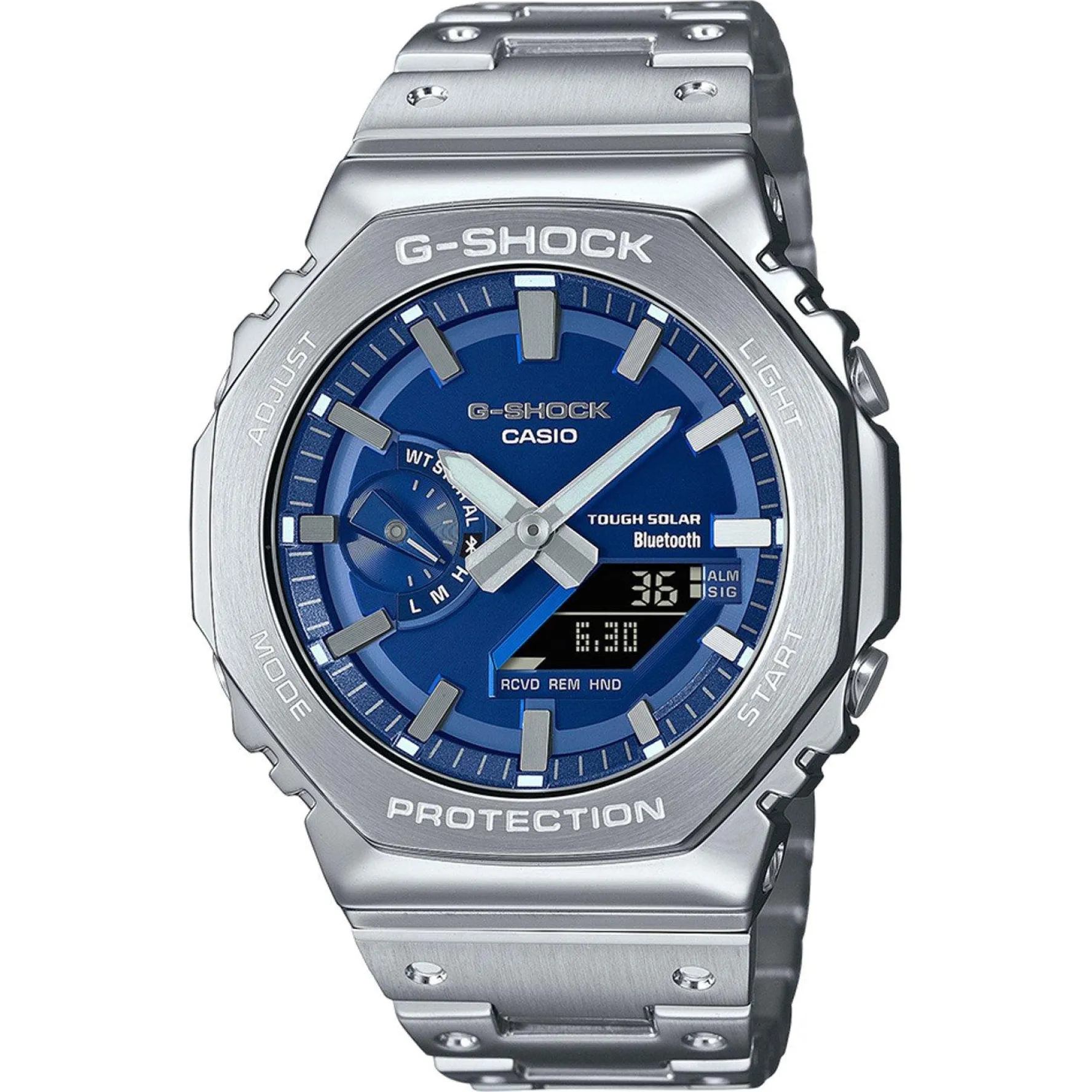 G-Shock Full Metal 2100 44mm Stainless Steel Solar Powered Men’s Watch