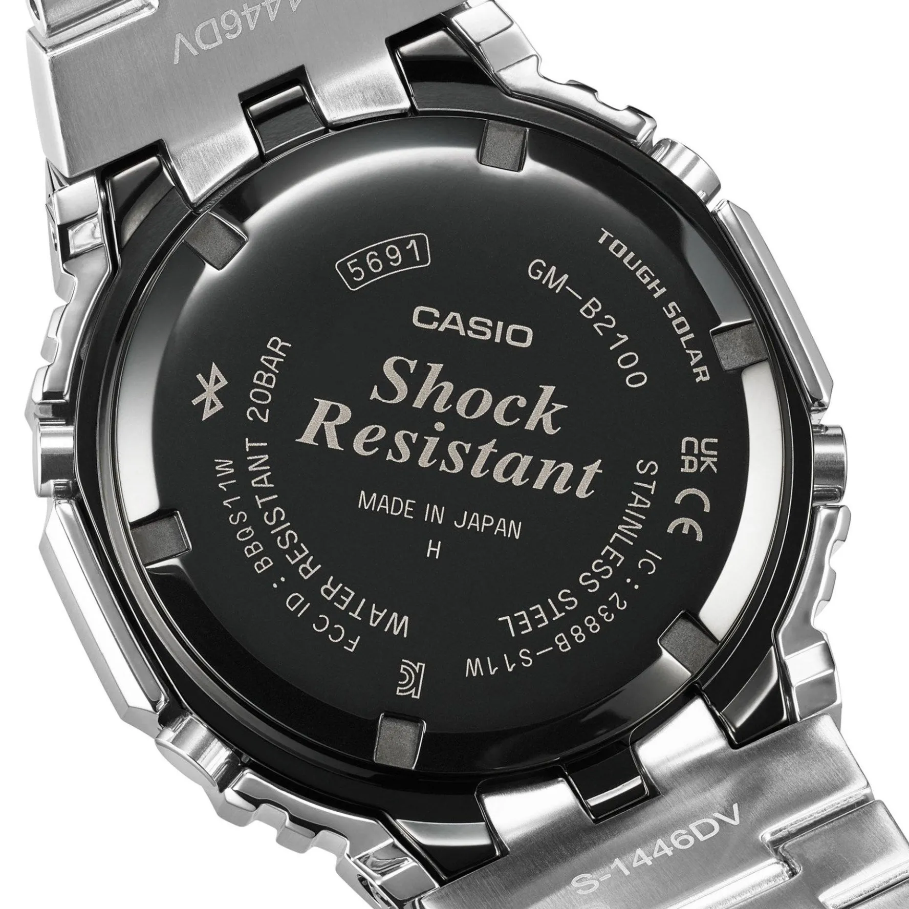 G-Shock Full Metal 2100 44mm Stainless Steel Solar Powered Men’s Watch