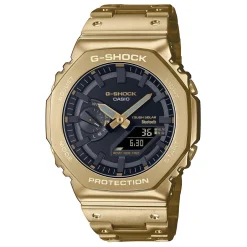 G-Shock Full Metal 2100 Series 48.6mm Yellow Gold Tone Solar Powered Men's Watch
