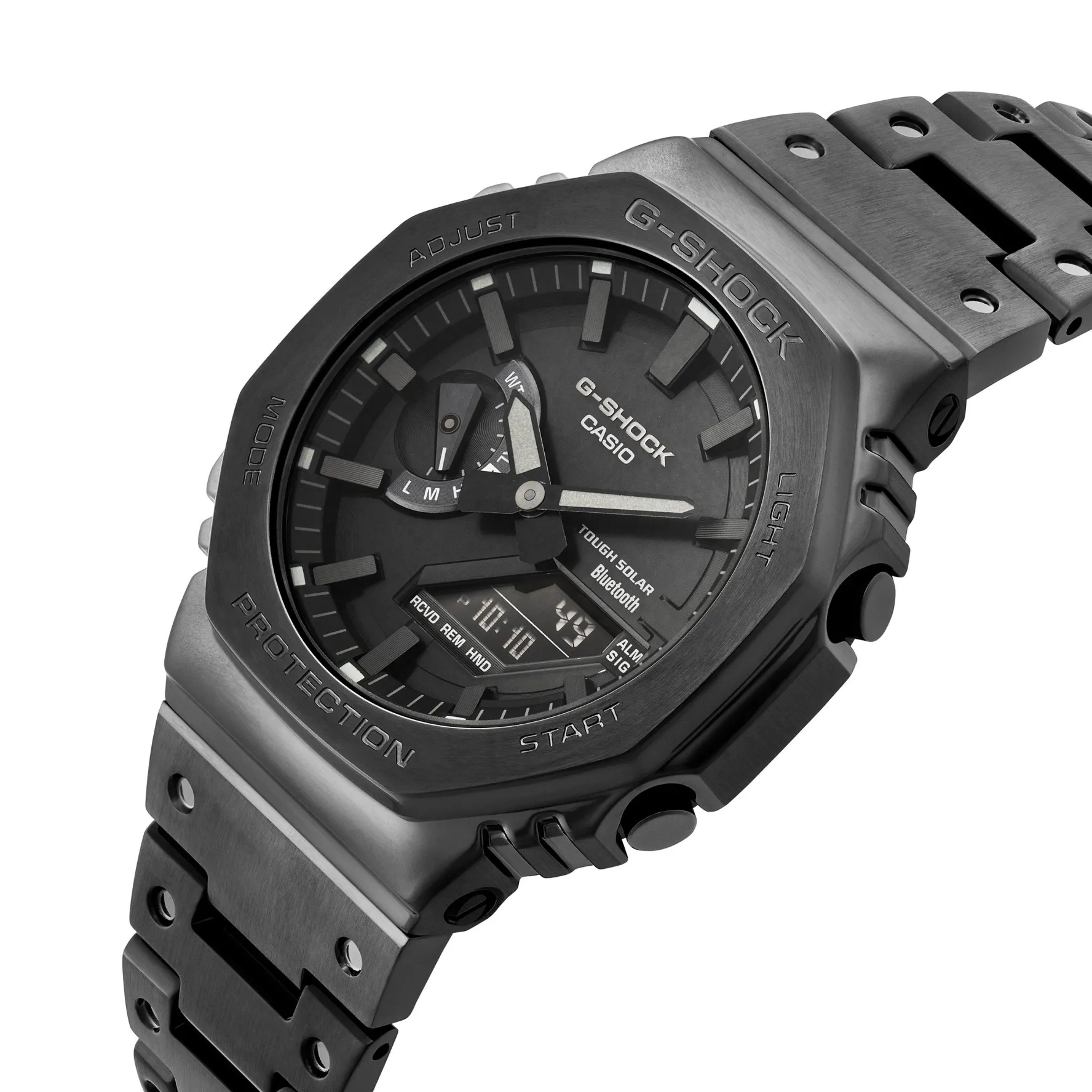 G-Shock Full Metal 2100 Series 48.6mm Stainless Steel Solar Powered Men's Watch