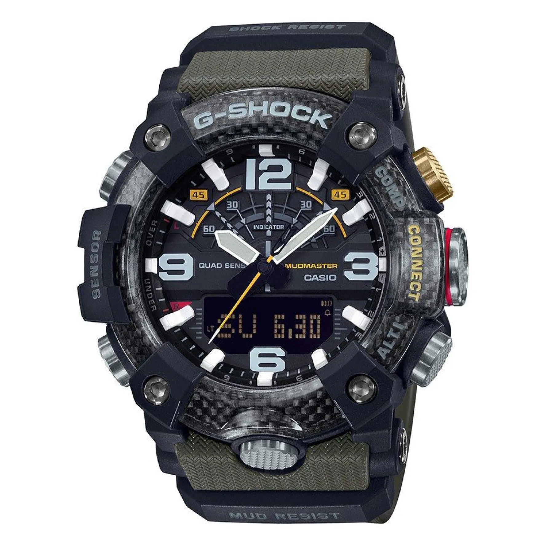 G-Shock Mudmaster Carbon Core Guard 55.4mm Green Resin Strap Men's Watch