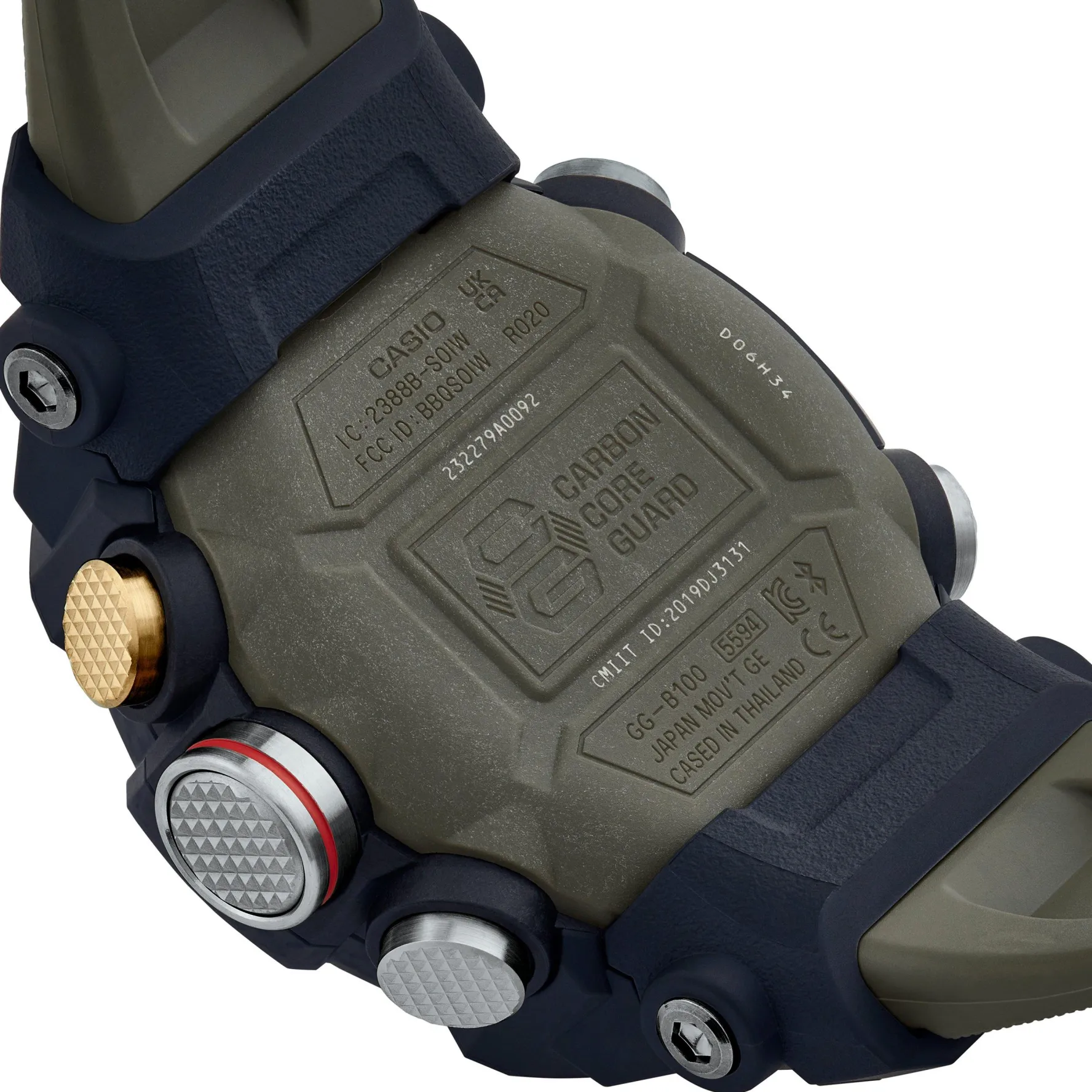 G-Shock Mudmaster Carbon Core Guard 55.4mm Green Resin Strap Men's Watch
