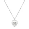 Gucci Blind For Love Silver Heart Necklace