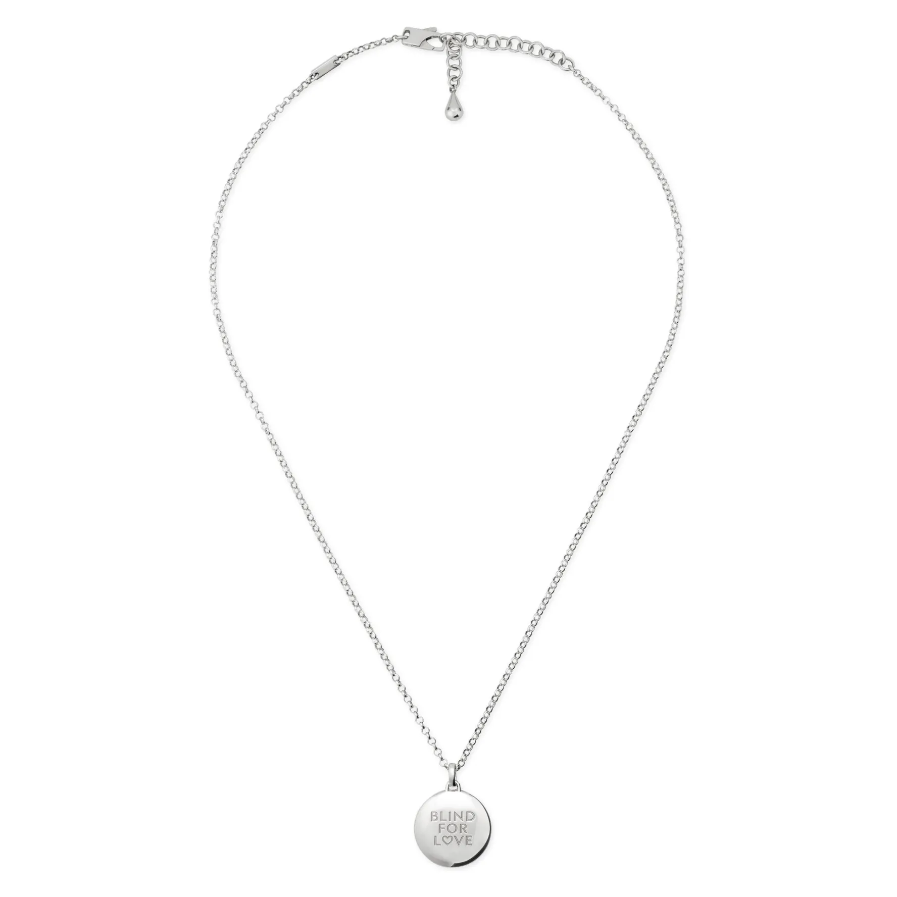 Gucci Blind For Love Silver Necklace