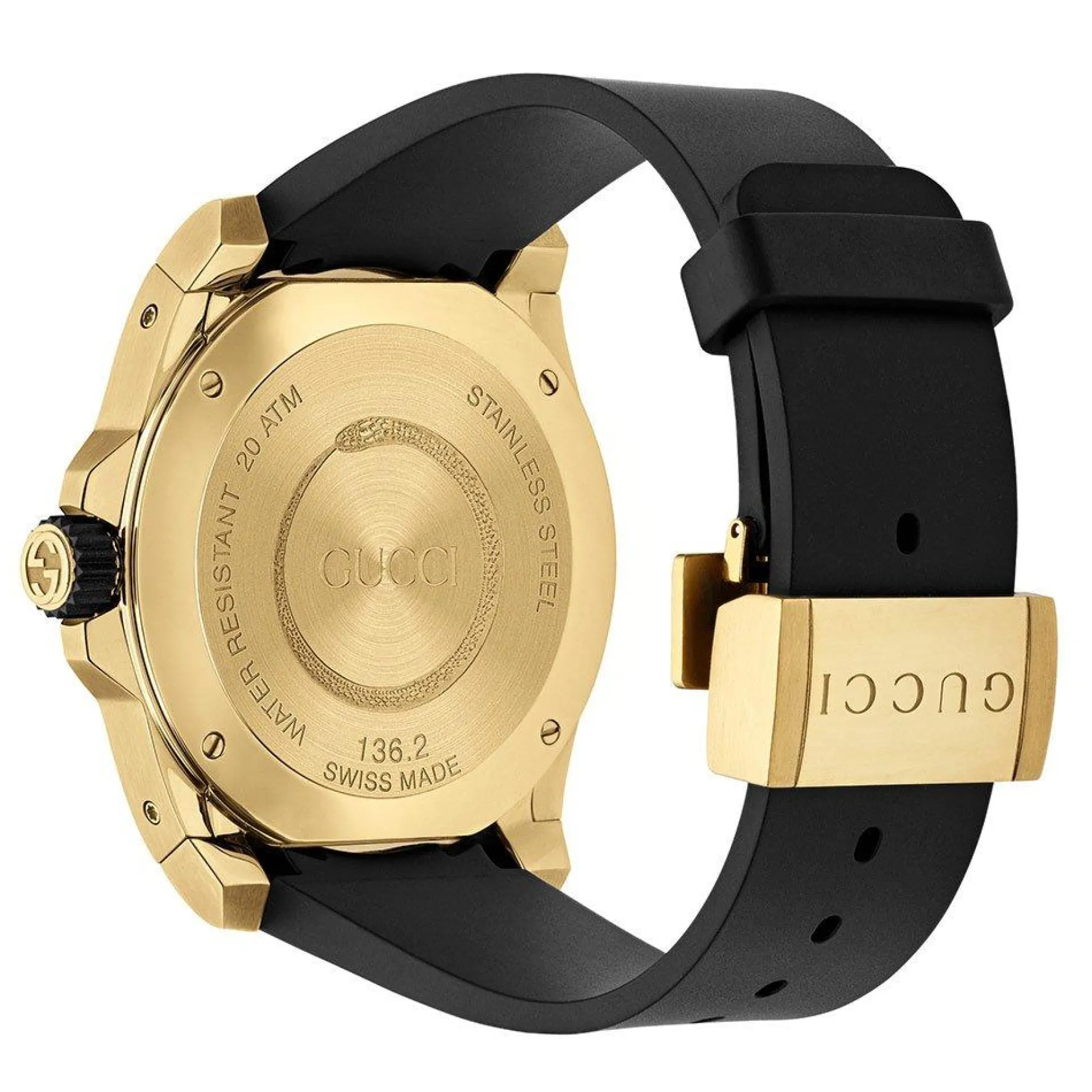 Gucci Dive 45mm Yellow Gold PVD Men's Watch