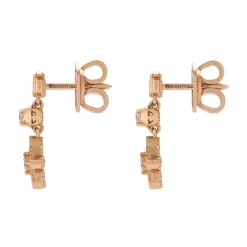 Gucci Flora 18ct Rose Gold Diamond Earrings
