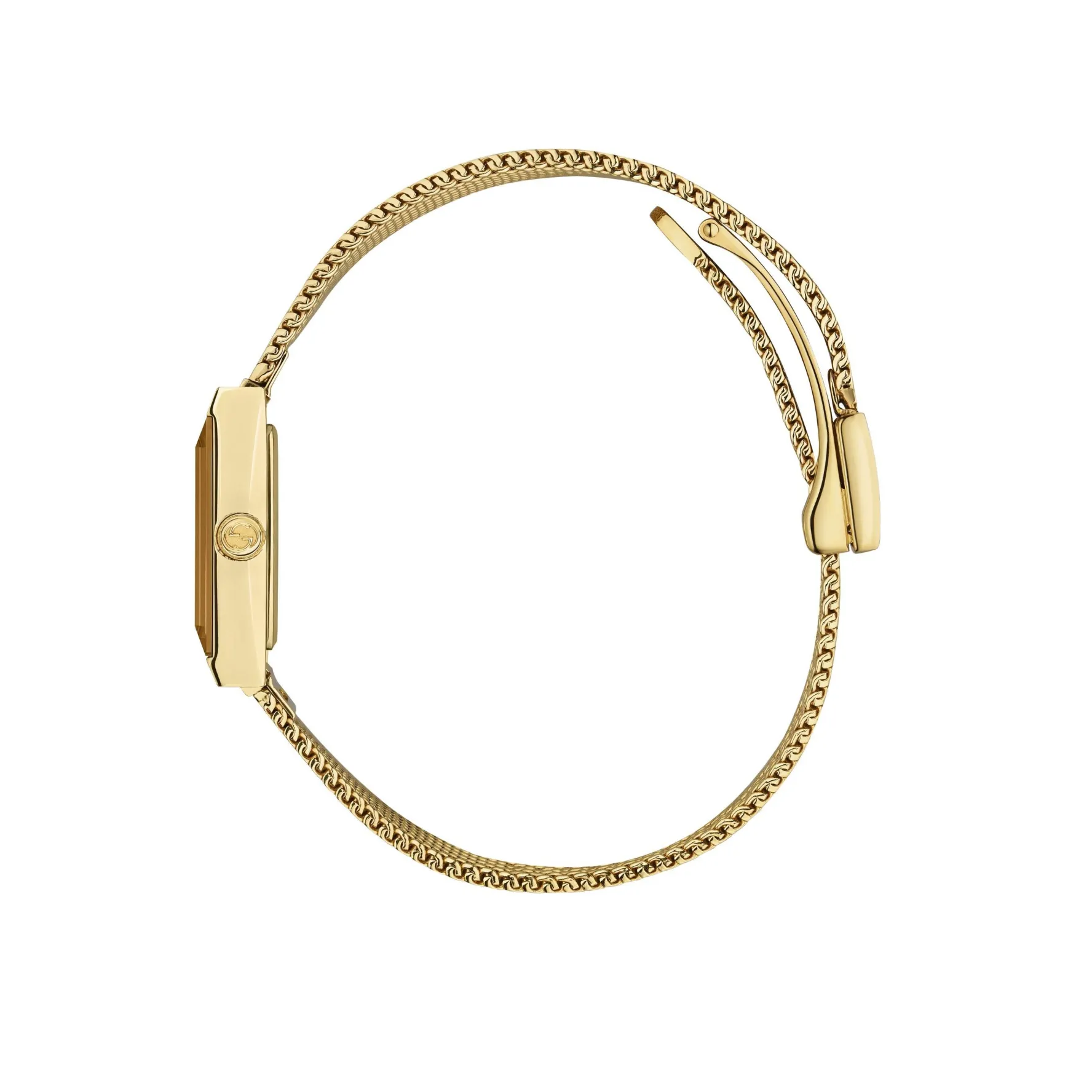 Gucci G-Frame 25mm Yellow Gold PVD Ladies Watch