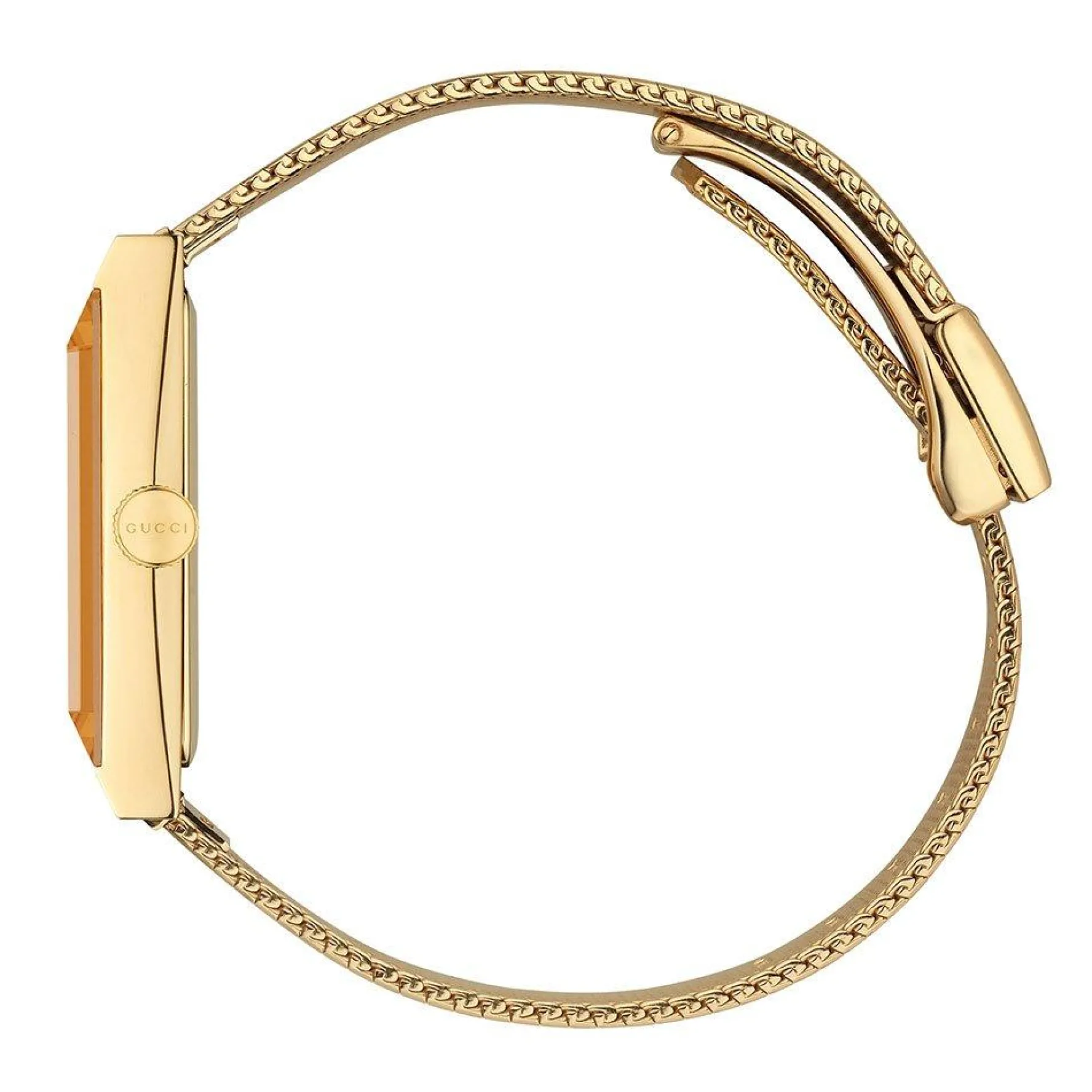 Gucci G-Frame 34mm Yellow Gold PVD Ladies Watch
