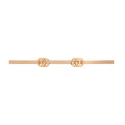 Gucci GG Running 18ct Rose Gold Cuff Bangle