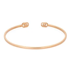 Gucci GG Running 18ct Rose Gold Cuff Bangle