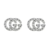 Gucci GG Running 18ct White Gold Diamond Earrings