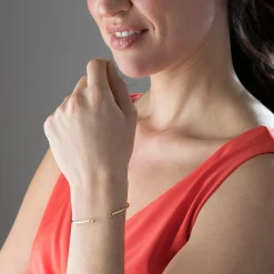 Gucci GG Running 18ct Yellow Gold Cuff Bangle