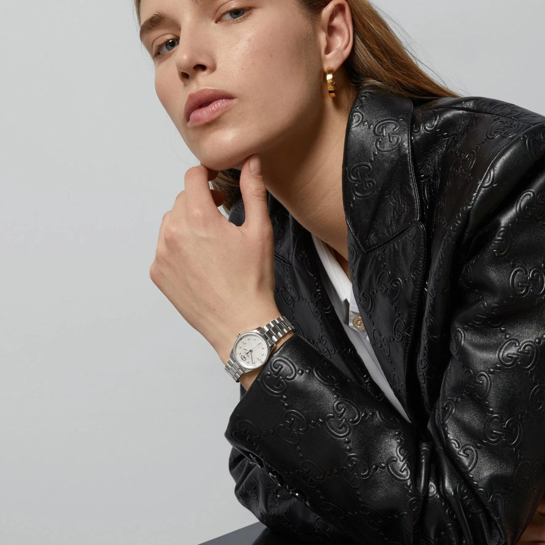 Gucci G-Timeless 29mm Mother of Pearl Diamond Ladies Watch