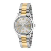 Gucci G-Timeless 32mm Stainless Steel and 18ct Yellow Gold Ladies Watch