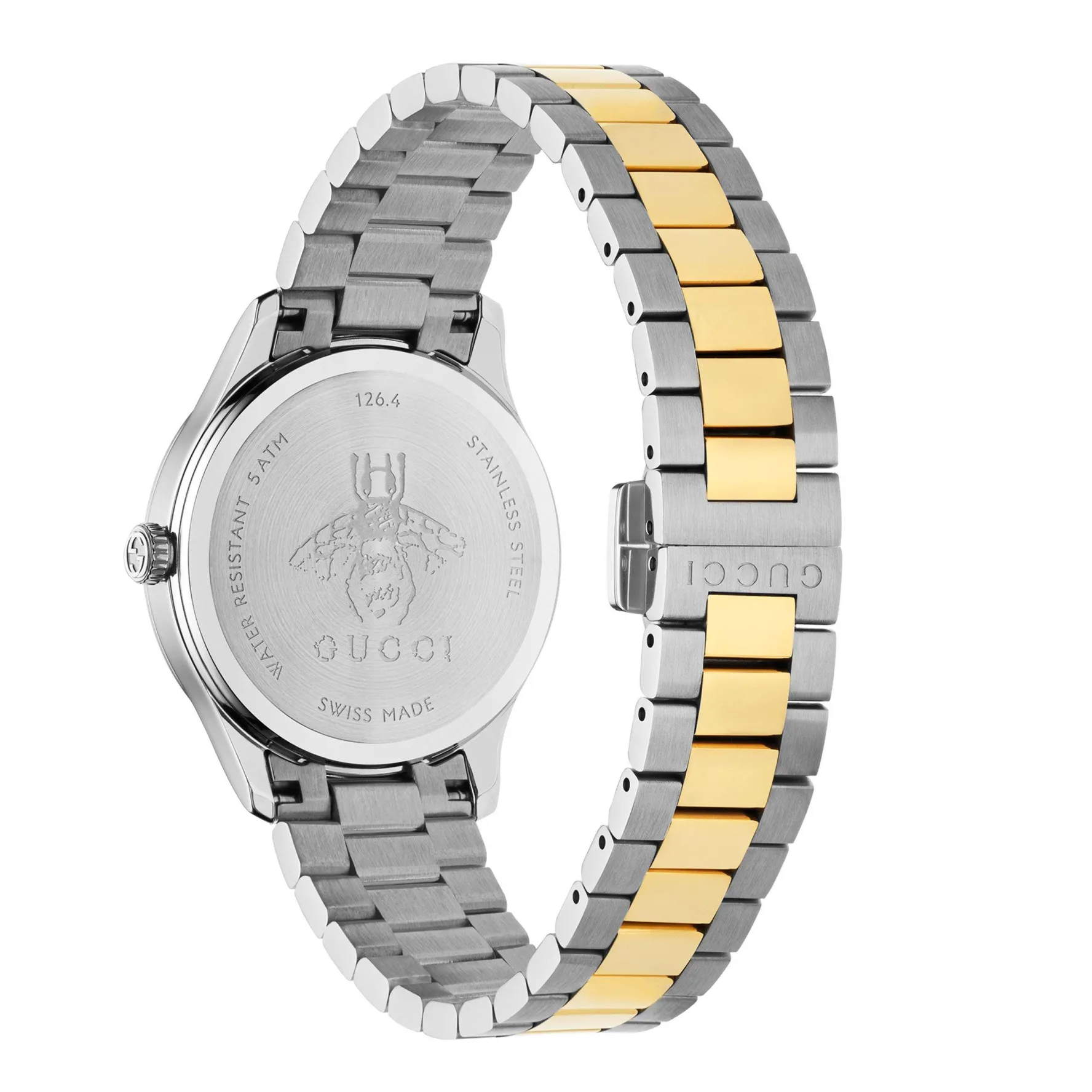 Gucci G-Timeless 32mm Stainless Steel and 18ct Yellow Gold Ladies Watch