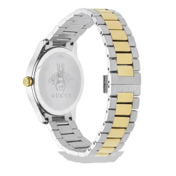 Gucci G-Timeless 38mm Stainless Steel and Yellow Gold PVD Men's Watch