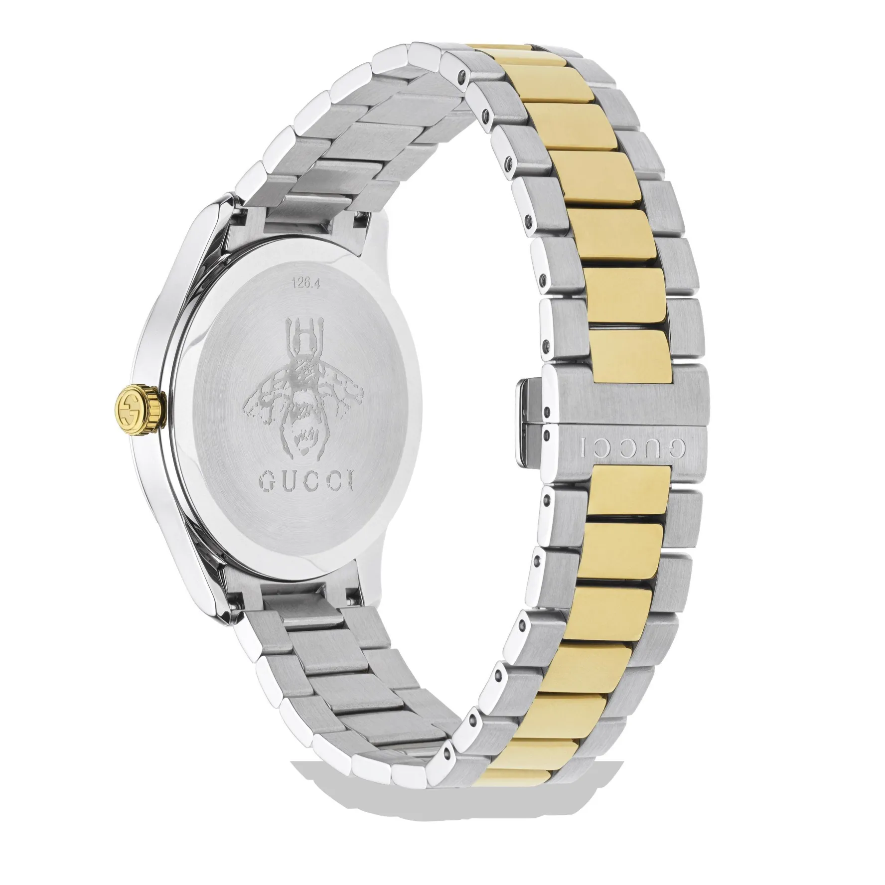 Gucci G-Timeless 38mm Stainless Steel and Yellow Gold PVD Men's Watch