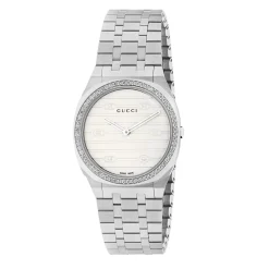 Gucci 25H 30mm Diamond Ladies Watch