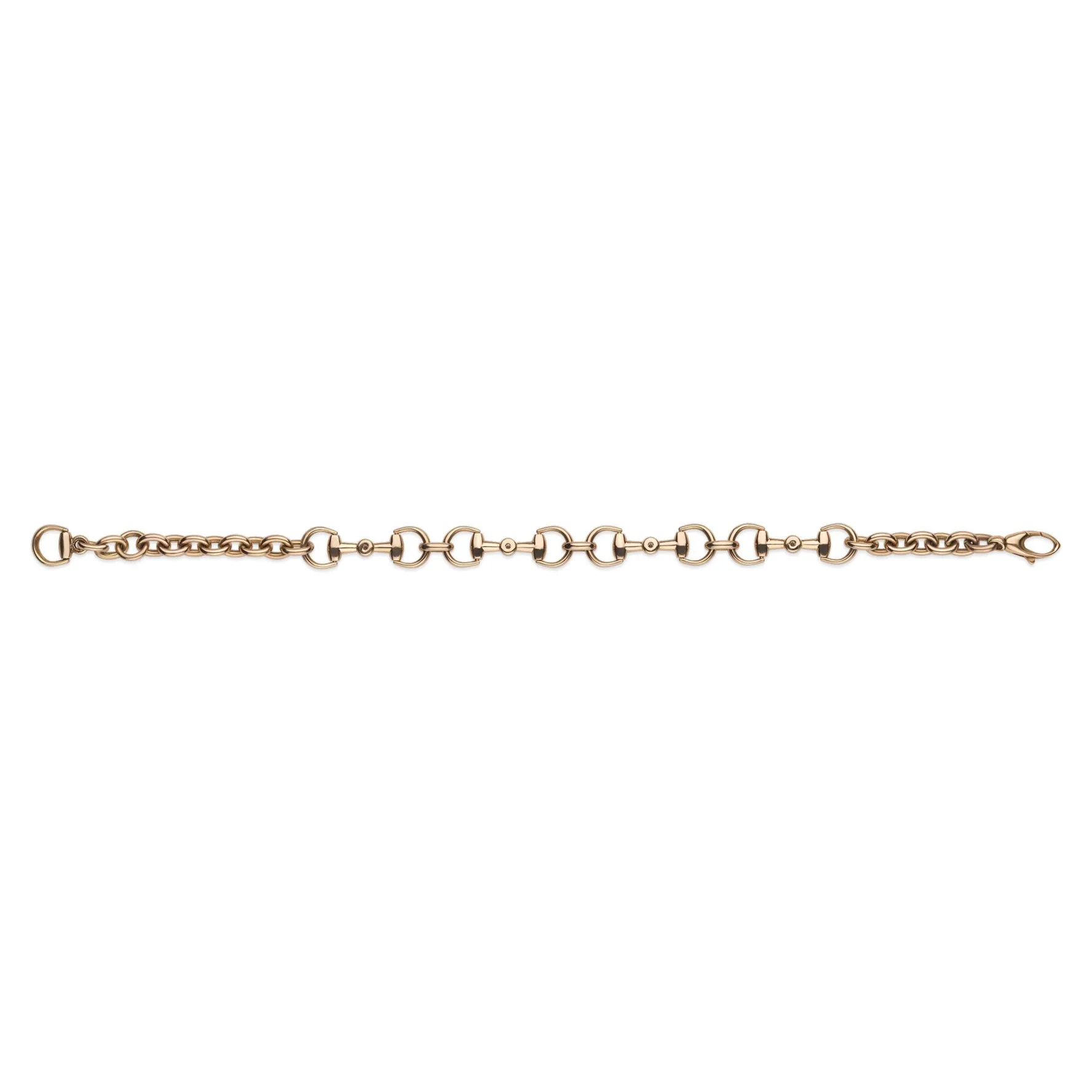 Gucci Horsebit 18ct Rose Gold Diamond Bracelet