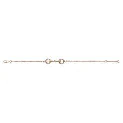 Gucci Horsebit 18ct Rose Gold Diamond Bracelet
