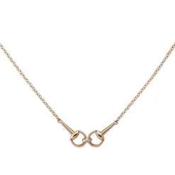 Gucci Horsebit 18ct Rose Gold Diamond Necklace