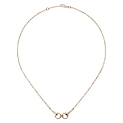 Gucci Horsebit 18ct Rose Gold Diamond Necklace