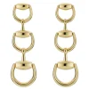 Gucci Horsebit 18ct Yellow Gold Drop Earrings