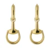 Gucci Horsebit 18ct Yellow Gold Hoop Earrings