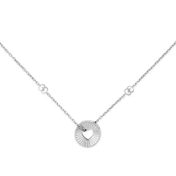 Gucci Icon 18ct White Gold Heart Pendant