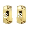 Gucci Icon 18ct Yellow Gold Huggie Hoop Earrings