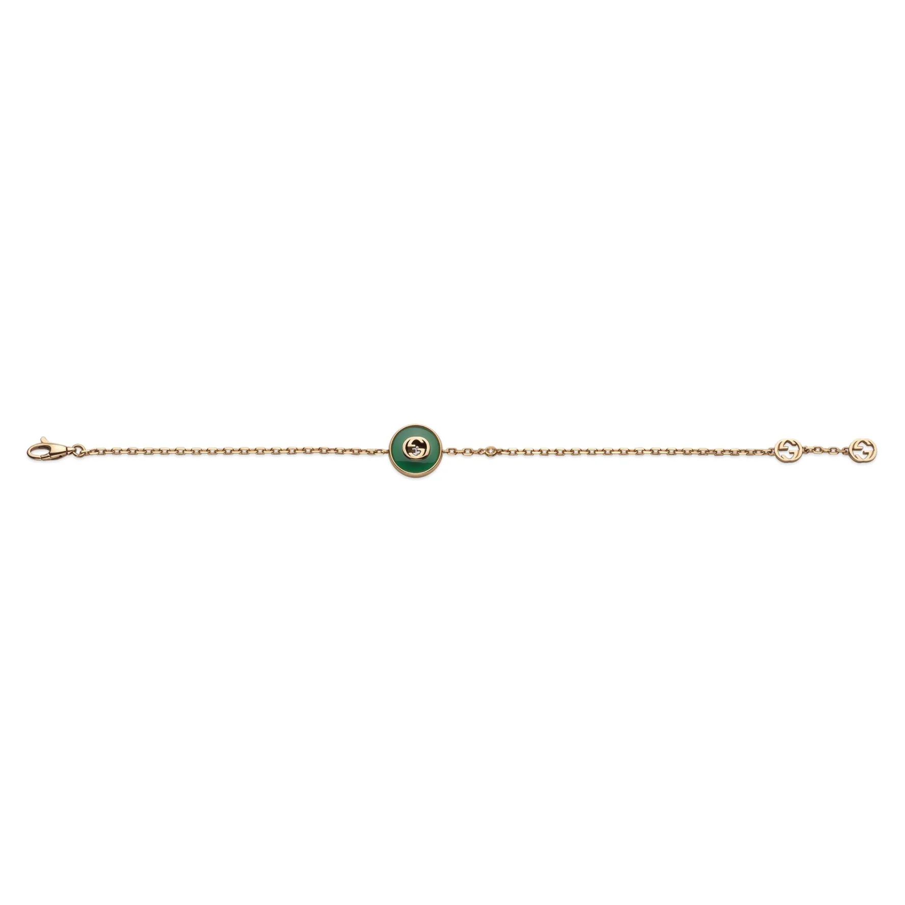 Gucci Interlocking 18ct Rose Gold Diamond Bracelet