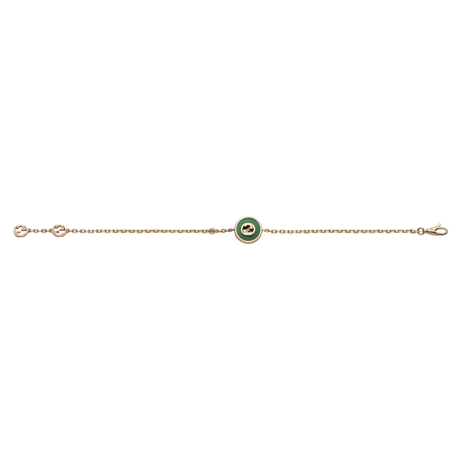 Gucci Interlocking 18ct Rose Gold Diamond Bracelet
