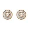 Gucci Interlocking 18ct Rose Gold Mother of Pearl Stud Earrings