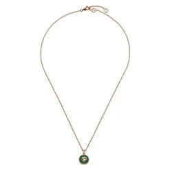 Gucci Interlocking 18ct Rose Gold Diamond Necklace