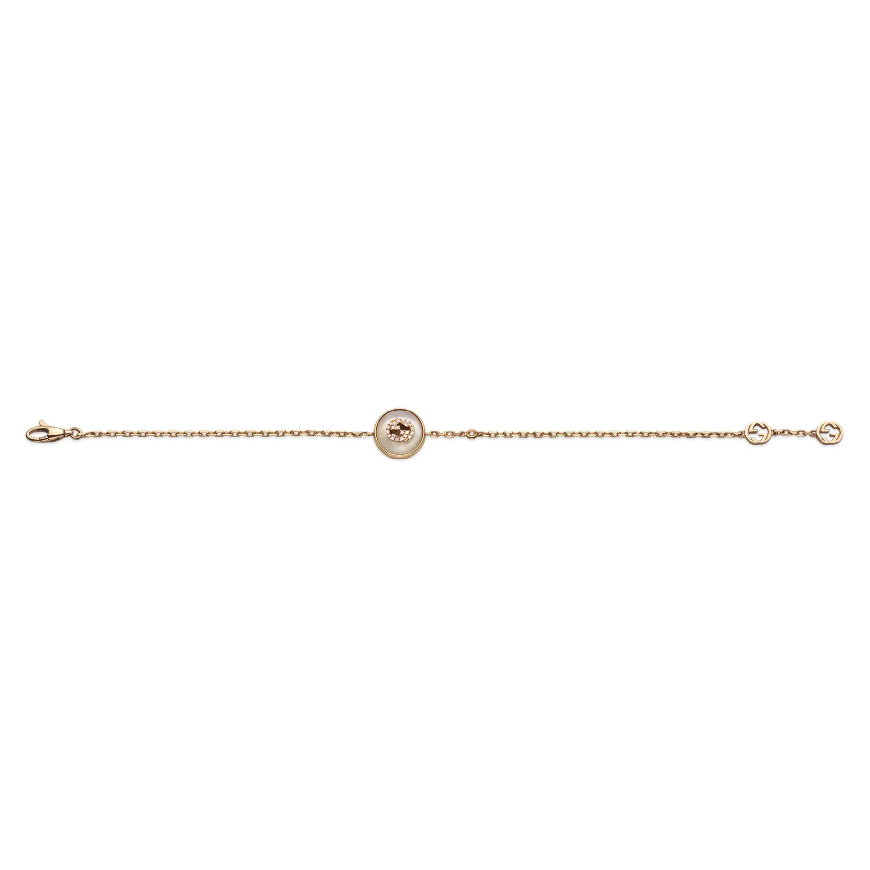 Gucci Interlocking 18ct Rose Gold Mother of Pearl Bracelet