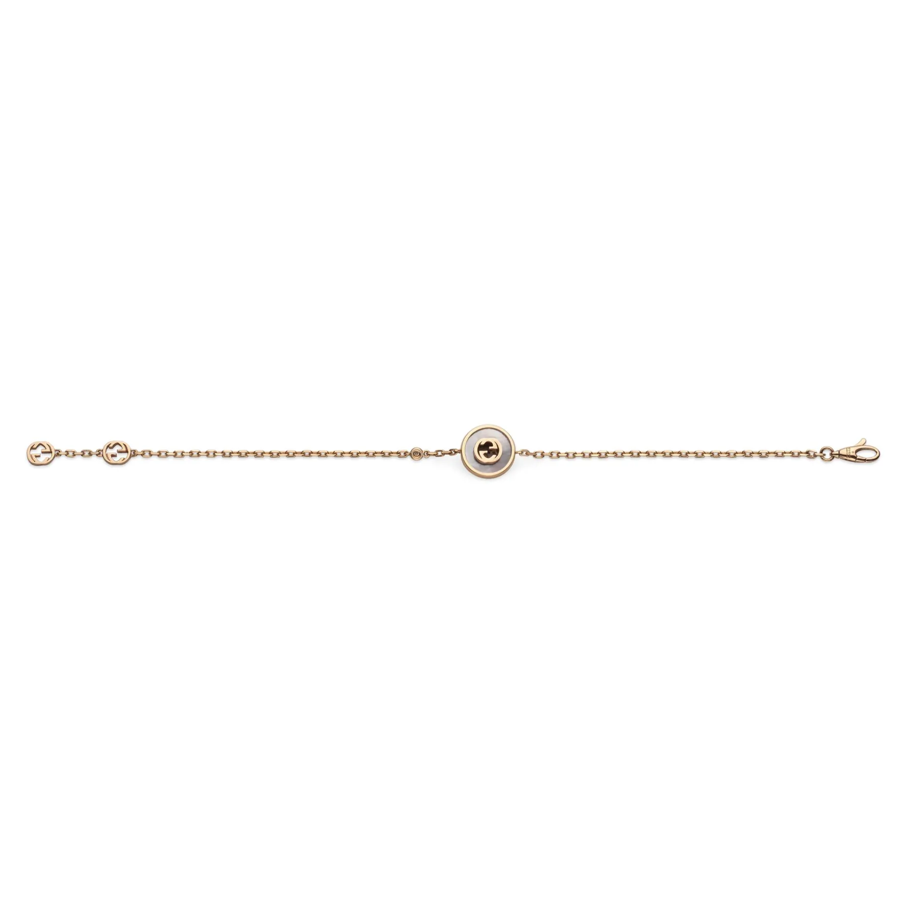 Gucci Interlocking 18ct Rose Gold Mother of Pearl Bracelet