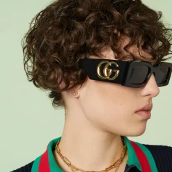 Gucci Interlocking 18ct Yellow Gold Stud Earrings