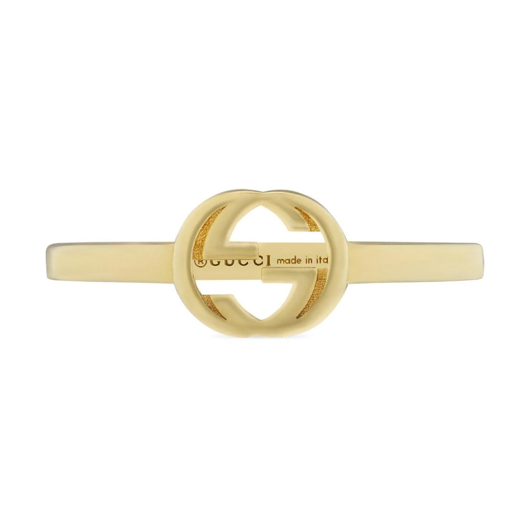 Gucci Interlocking 18ct Yellow Gold Ring