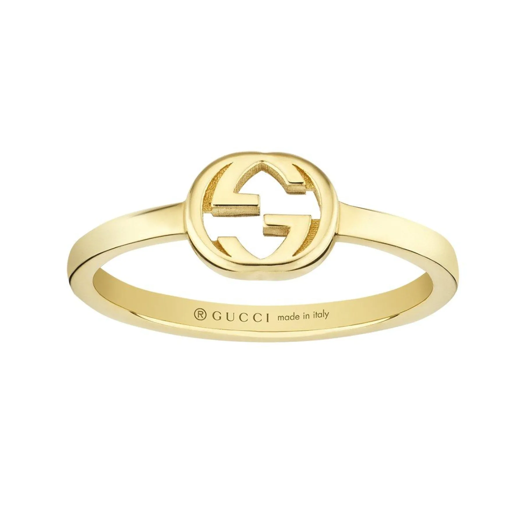Gucci Interlocking 18ct Yellow Gold Ring