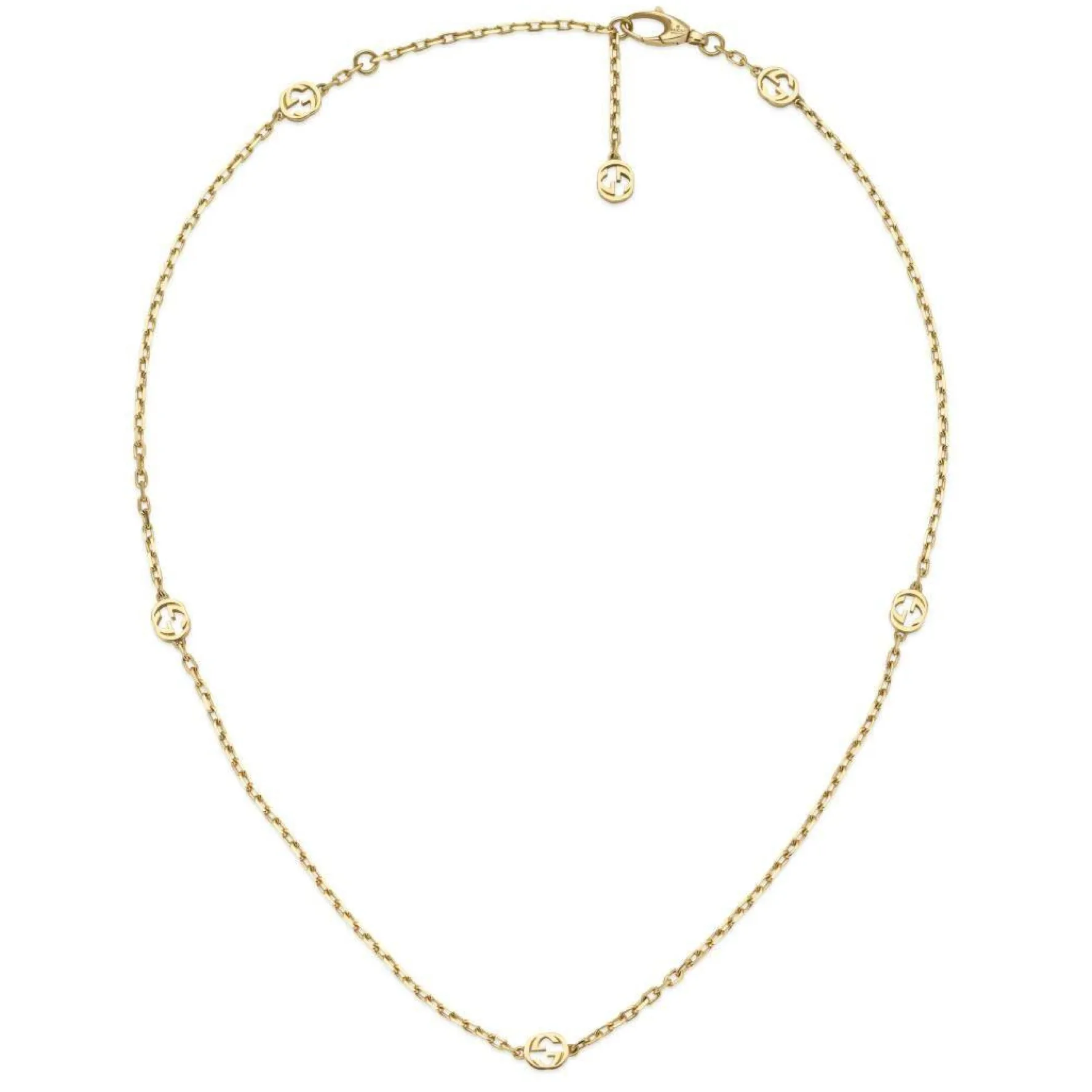 Gucci Interlocking 18ct Yellow Gold Necklace