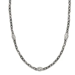Gucci Interlocking Silver Necklace