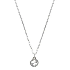 Gucci Interlocking Silver Pendant