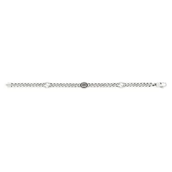 Gucci Interlocking Silver Bracelet