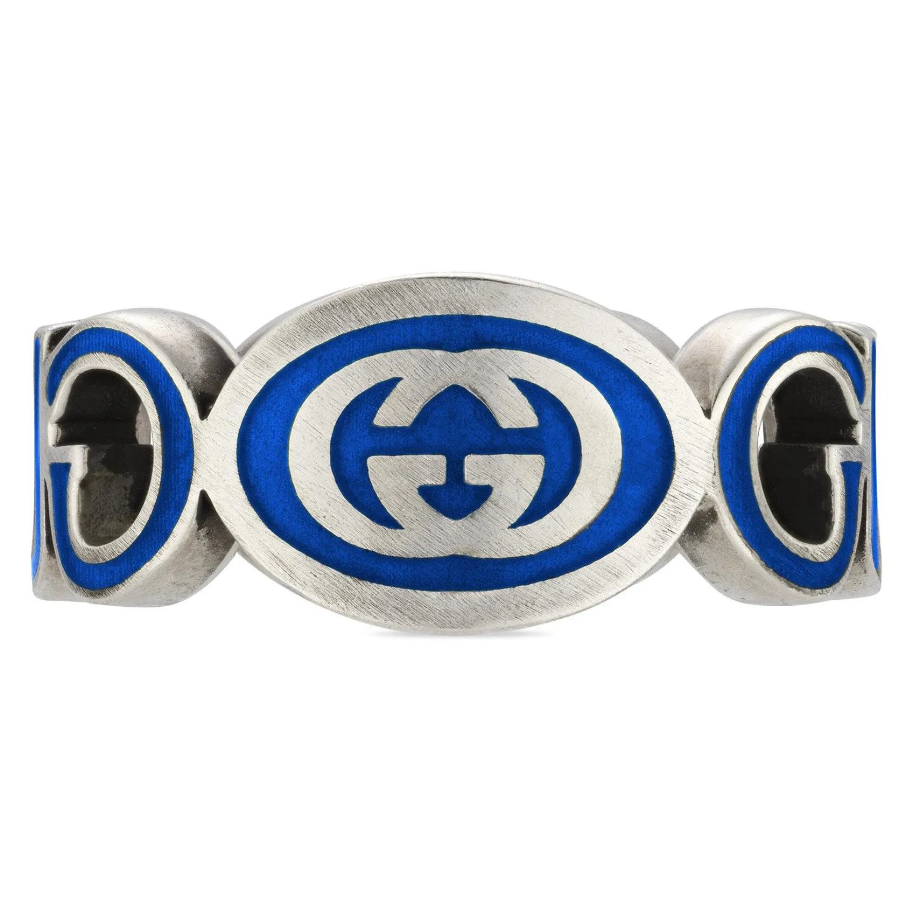 Gucci Interlocking Silver Ring