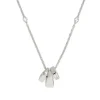 Gucci Interlocking Silver Necklace