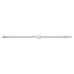 Gucci Interlocking Silver Bracelet