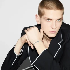 Gucci Interlocking Silver Bracelet