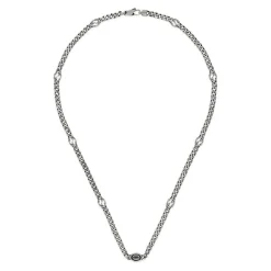 Gucci Interlocking Silver Necklace